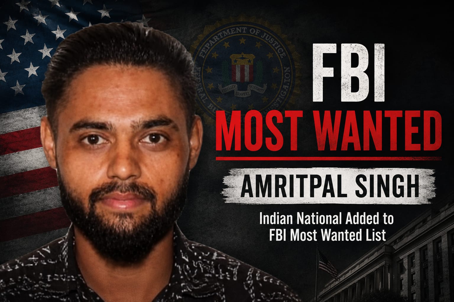 Amritpal Singh on FBI Most Wanted list, Indian national, politics
