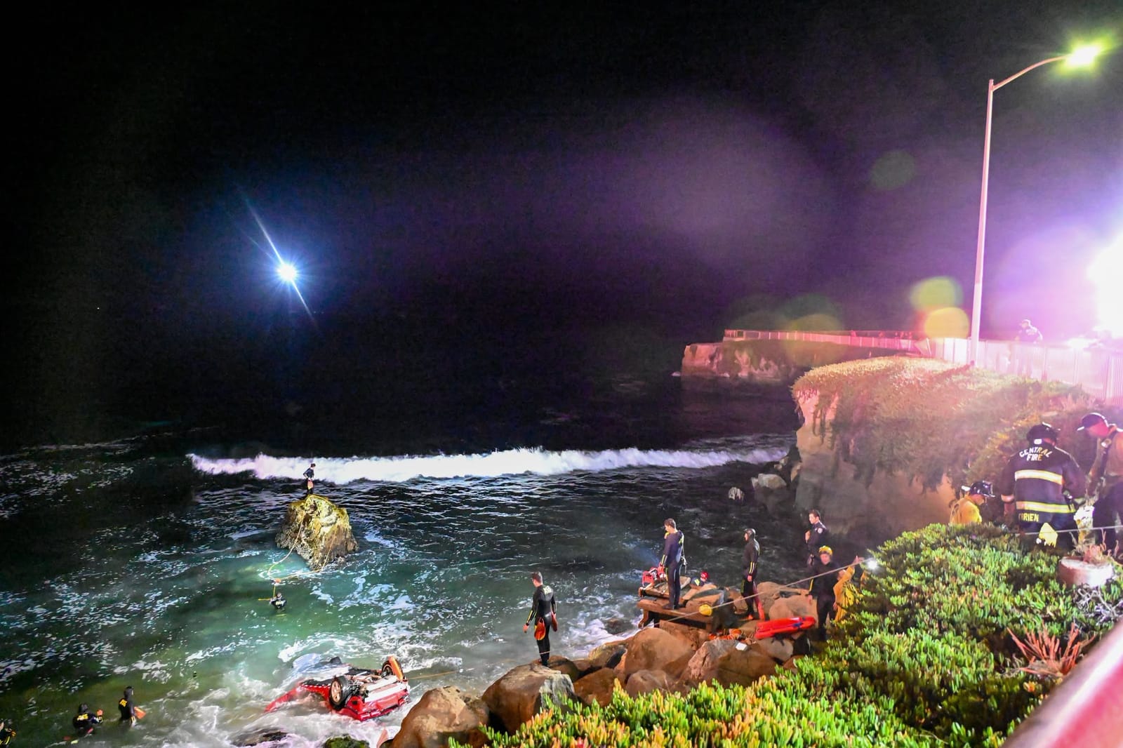 News: Rescue at UC Santa Cruz cliff plunge site after student dies.