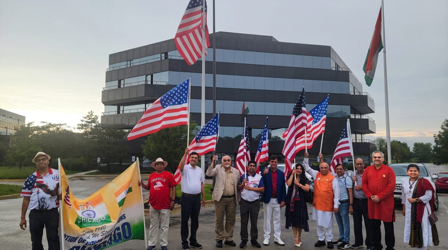 Indian Americans March In Illinois 250th Independence Parade