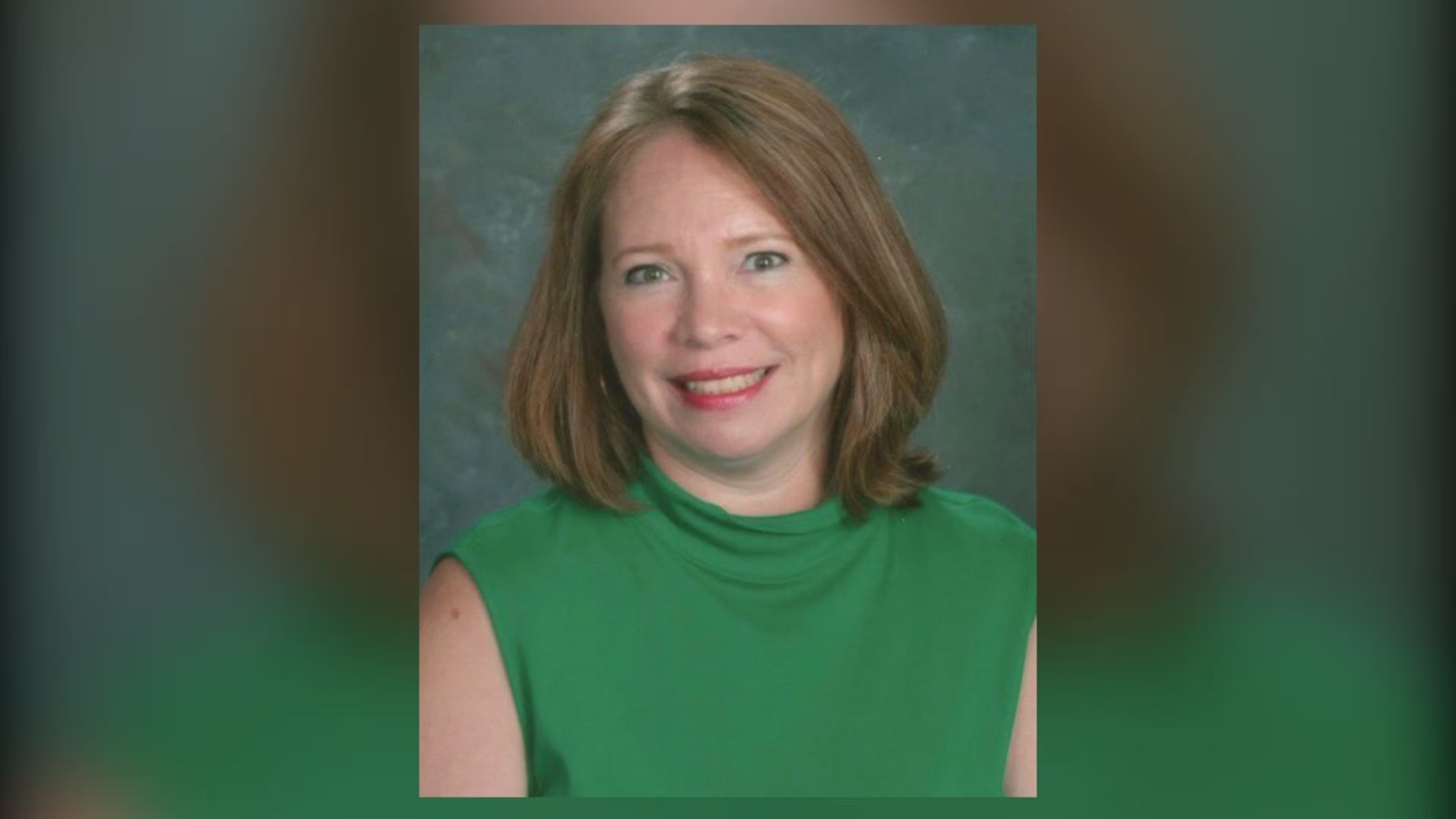 Teacher in green top, involved in Charlie Kirk social media politics dispute.