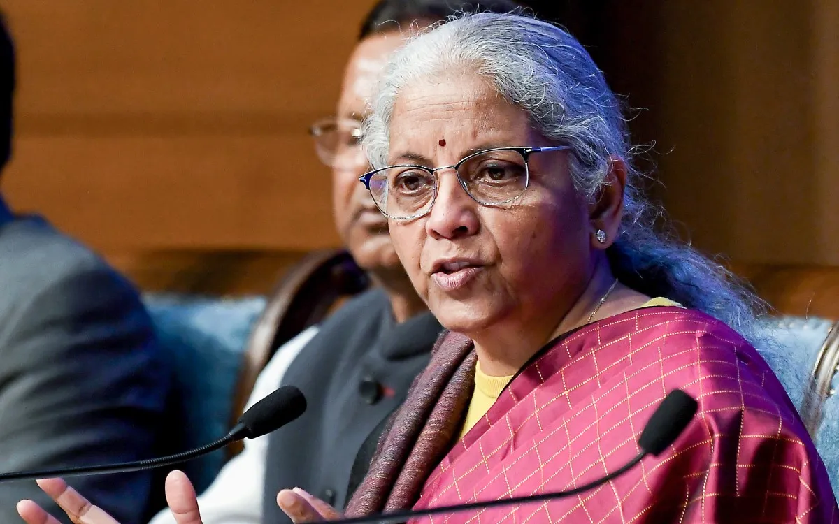 FM Nirmala Sitharaman speaks at a meeting with PSB heads, discussing foreign currency.