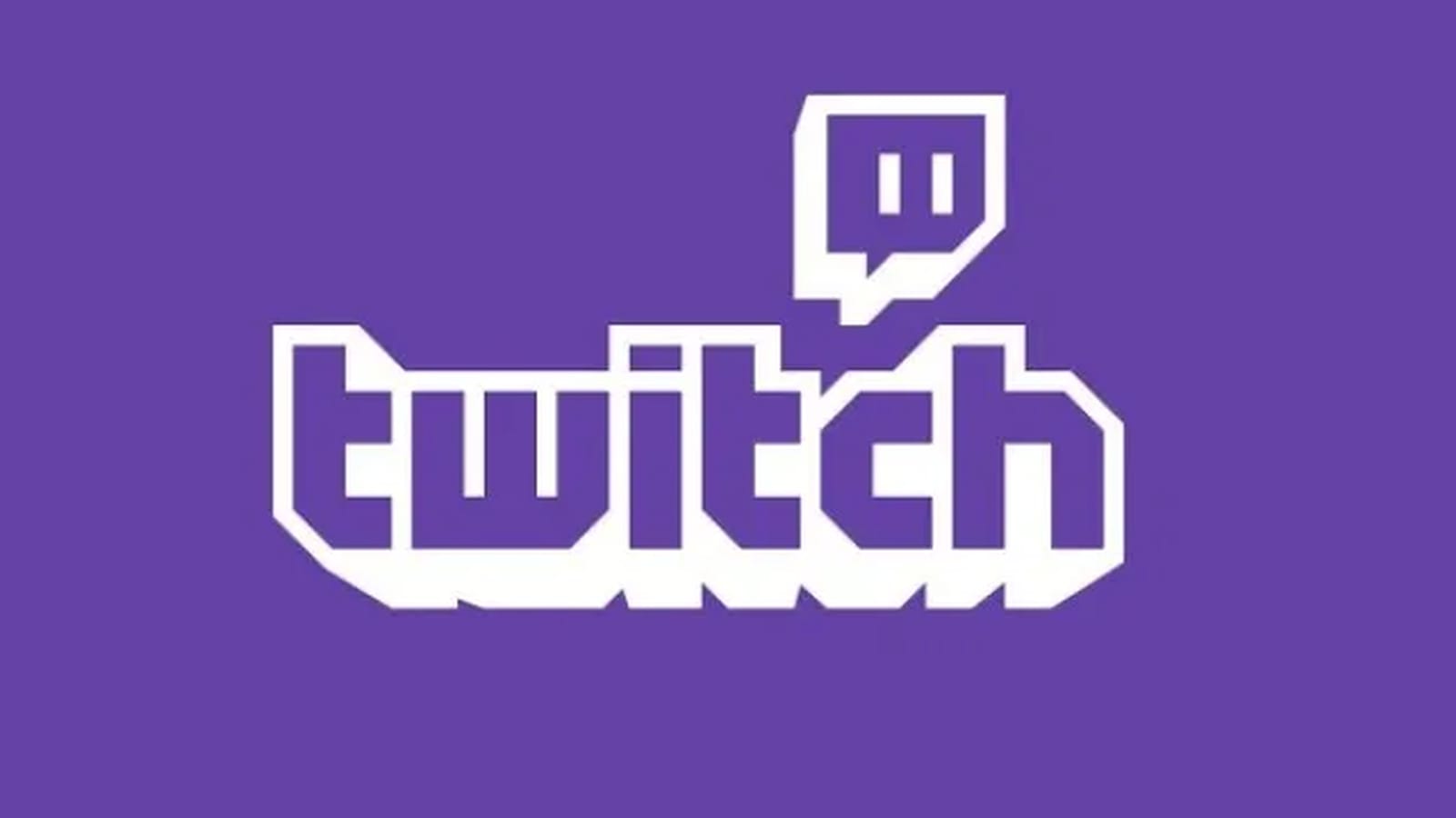 Twitch logo, purple background