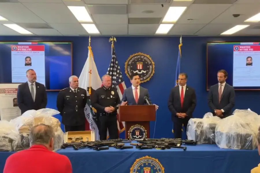 FBI press conference: US demands extradition of Indian cop in extortion case.