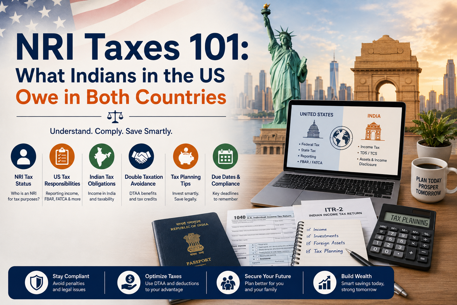 NRI Taxes 101: US & India tax guide for Indians in the US.