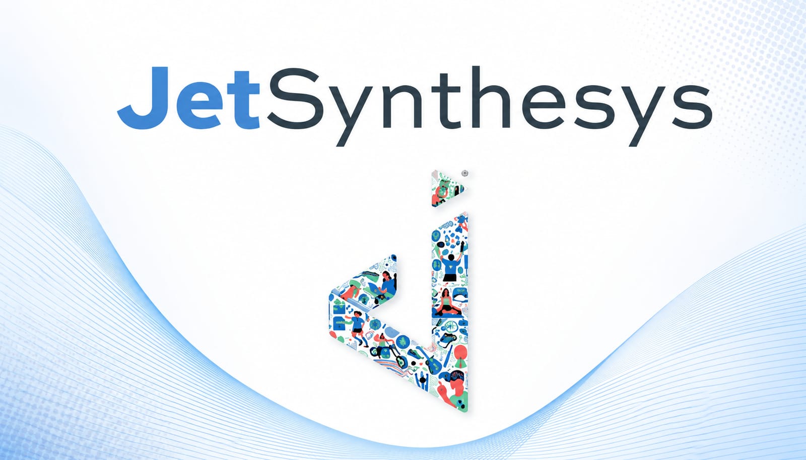 JetSynthesys logo with a stylized 'J' icon filled with diverse icons.