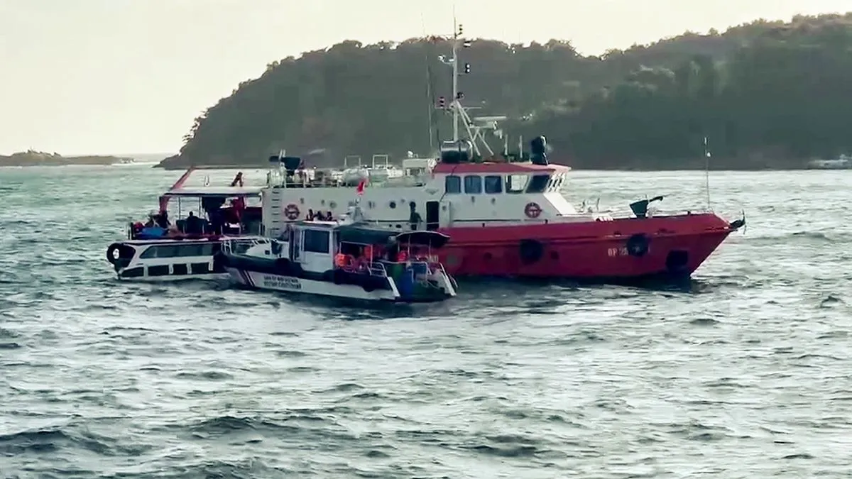 Rescue boats assist after Vietnam boat capsize, a political tragedy.